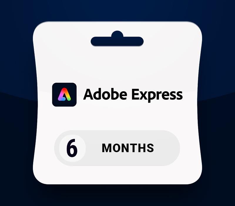 Adobe Express بريميوم - 6 اشهر اشتراك مفتاح