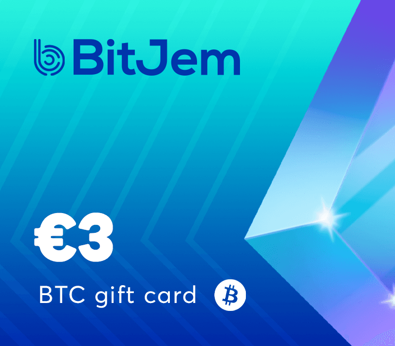 BitJem Crypto هدية بطاقة (BTC) €3