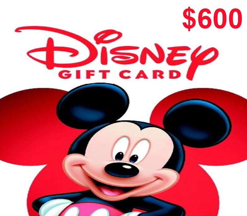 Disney USD 600 هدية بطاقة امريكي