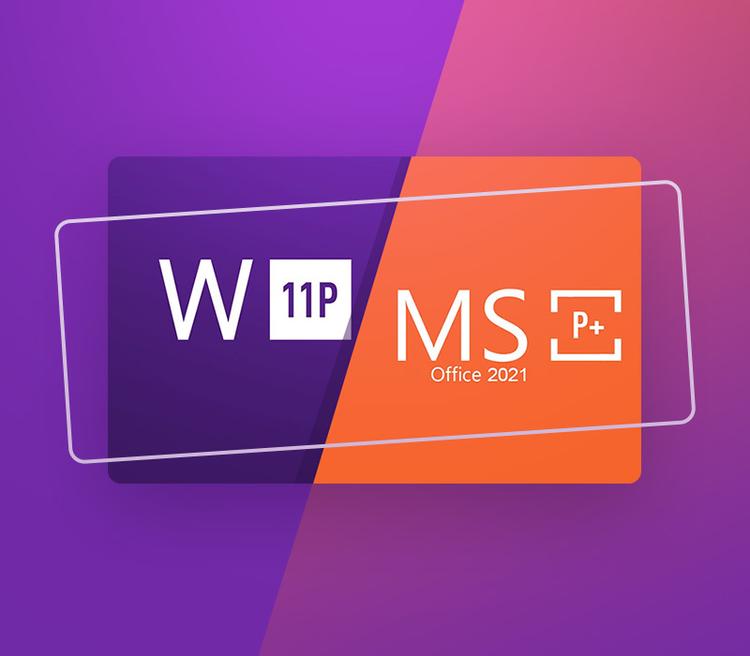 MS Office 2021 Professional بلس Retail & ويندوز 11 Professional Retail حزمة مفتاح