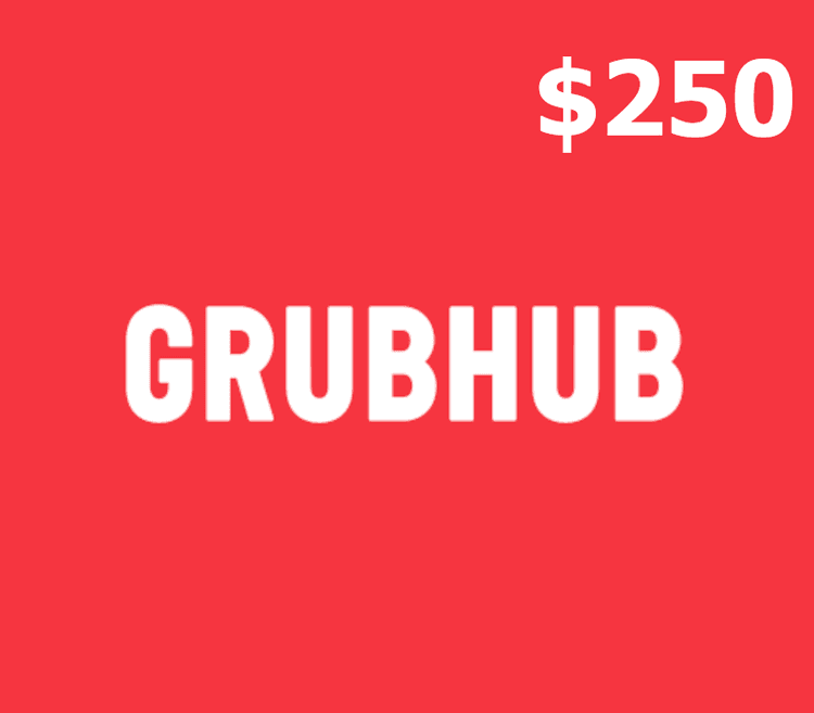 Grubhub USD 250 هدية بطاقة امريكي