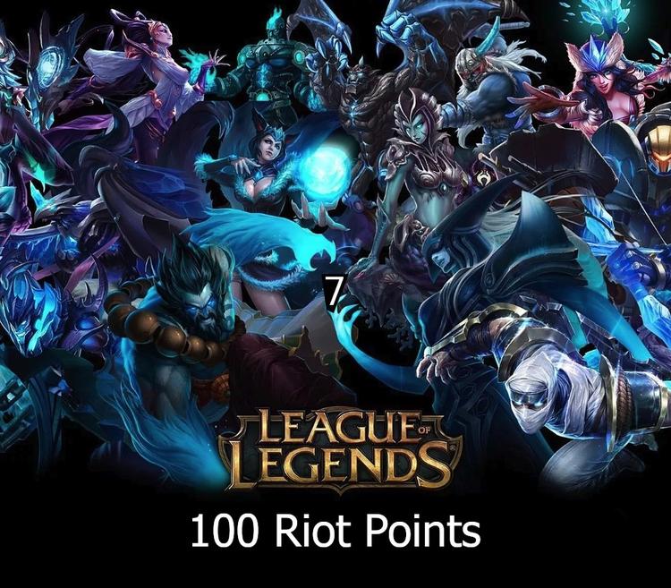 League Of Legends 100 RP Prepaid بطاقة