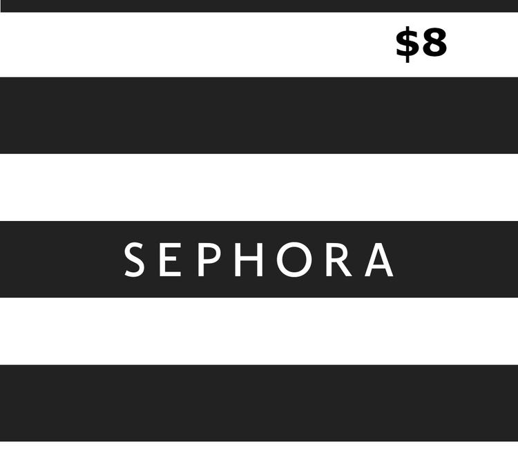 Sephora $8 هدية بطاقة امريكي