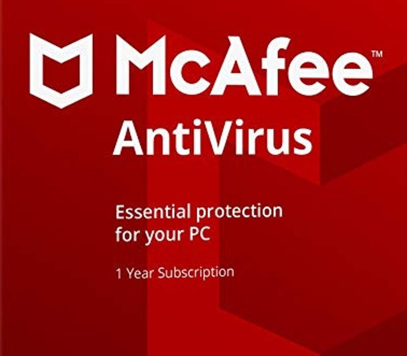 McAfee AntiVirus 2020 مفتاح (1 سنه / 1 بي سي)