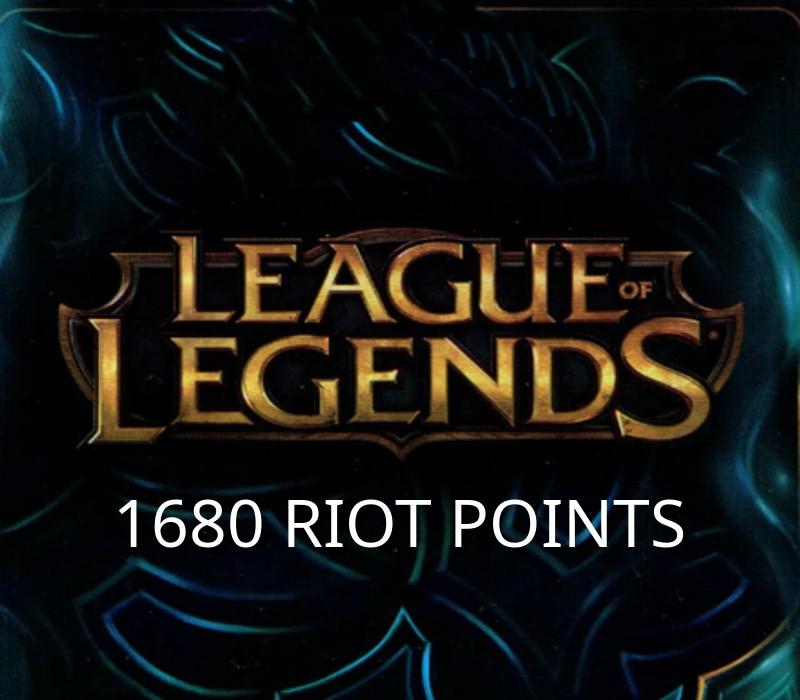 League Of Legends 1680 RP Prepaid بطاقة استرالي