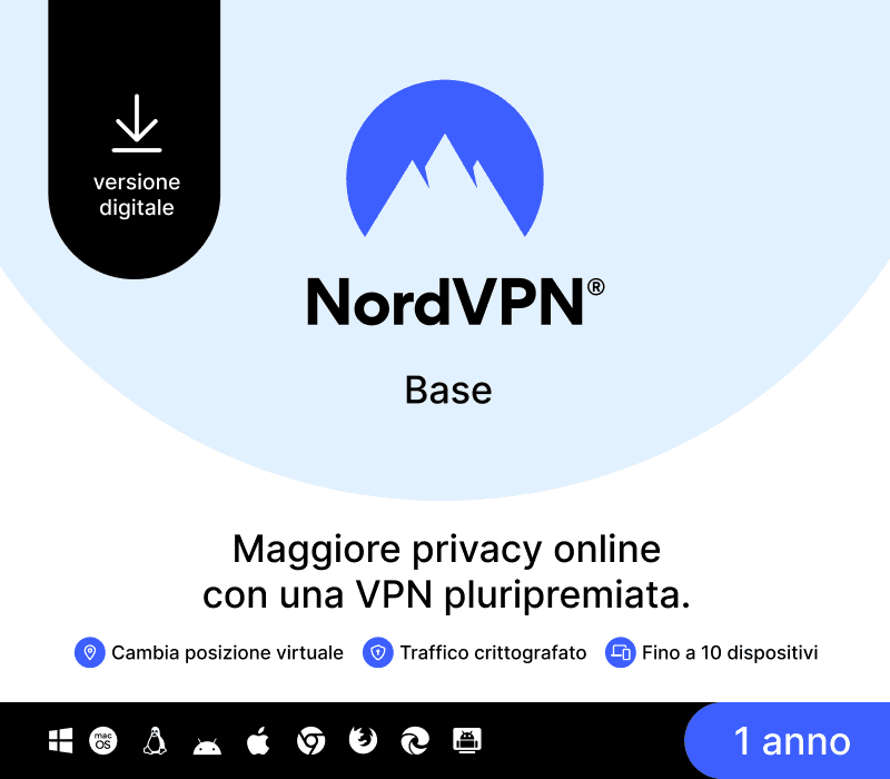 NordVPN Basic IT مفتاح (1 سنه / 10 اجهزة)
