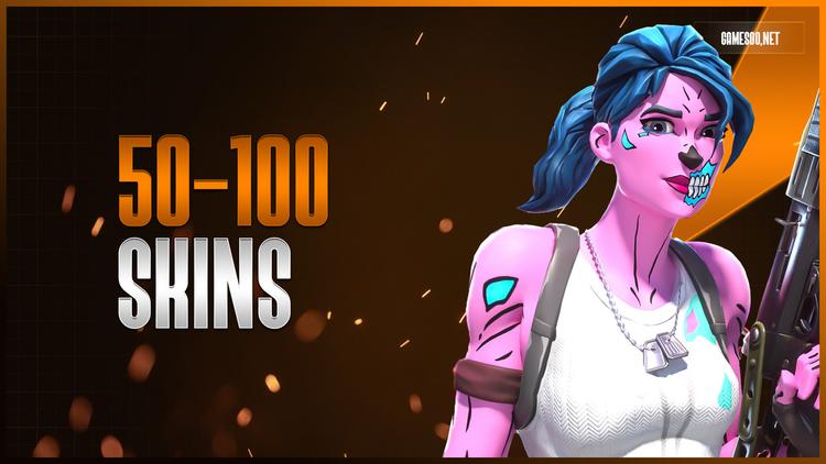 حساب فورتنايت 50-100 سكن عشوائي