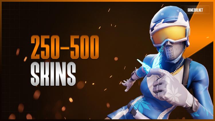 حساب فورتنايت 250-500 سكن عشوائي