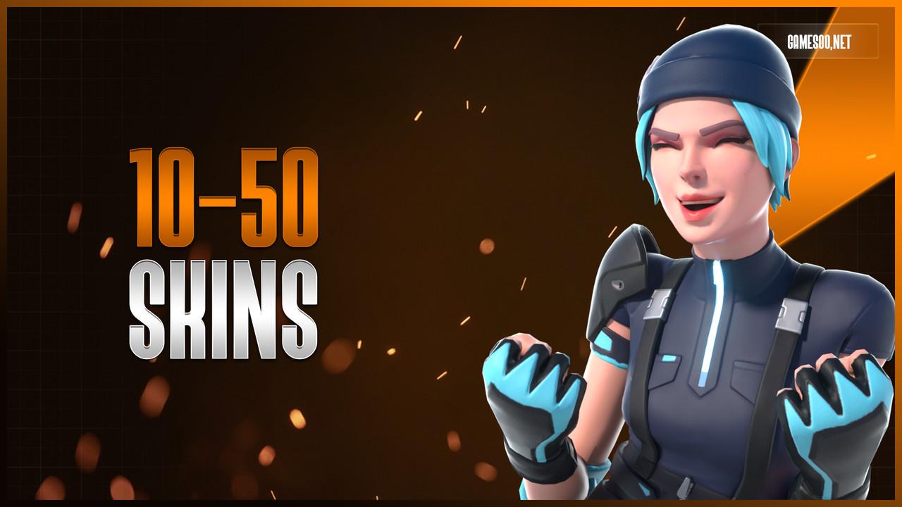 حساب فورتنايت 10-50 سكن عشوائي