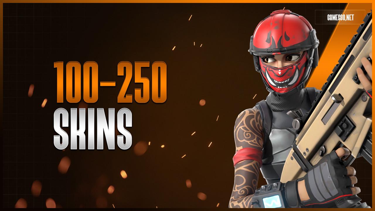 حساب فورتنايت 100-250 سكن عشوائي