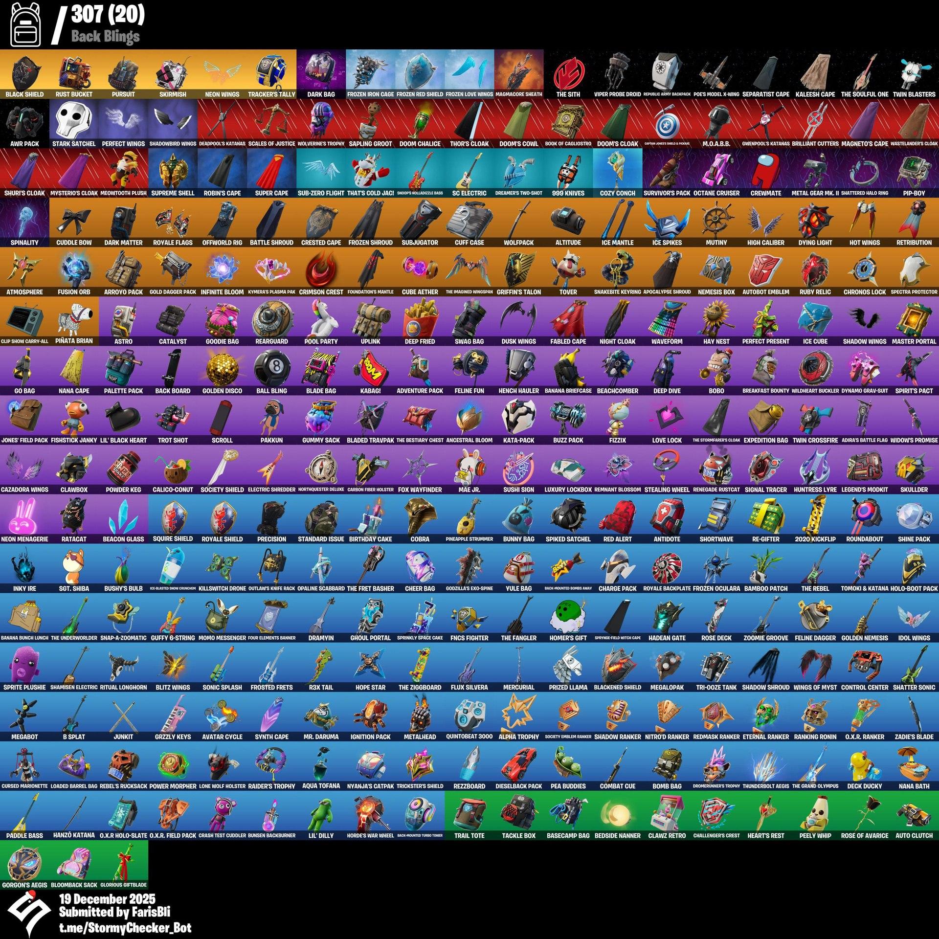 حساب اساسي بلاك نايت + 279 سكن ينربط سوني وكل المنصات 