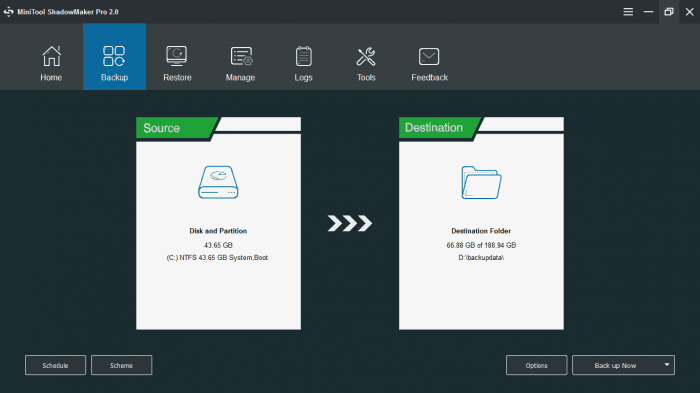 Screen Shot image 0 MiniTool ShadowMaker Pro اولتمت رخصة (مدى الحياة / 3 اجهزة كمبيوتر مكتبي)