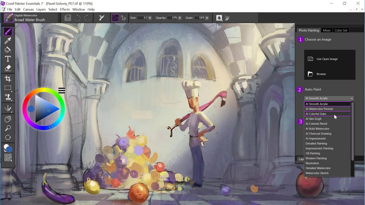 Screen Shot image 0 Corel Painter Essentials 7 كود رقمي (مدى الحياة / 1 جهاز)