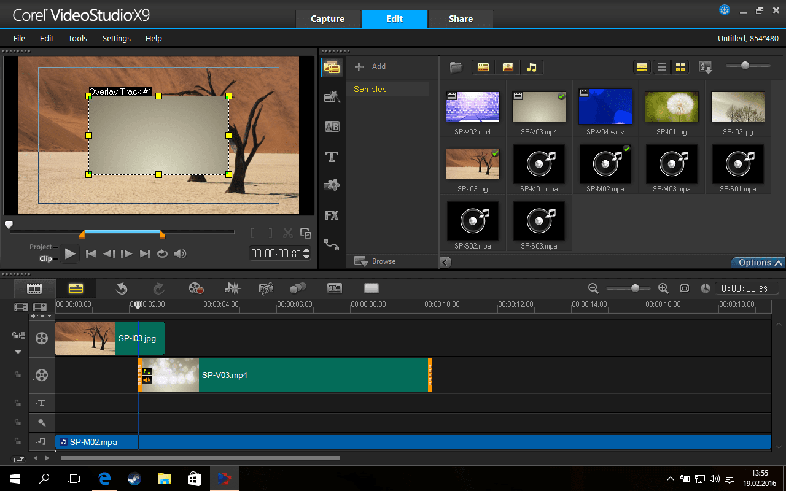 Screen Shot image 2 Corel VideoStudio Pro X9 كود رقمي (مدى الحياة / 1 بي سي)