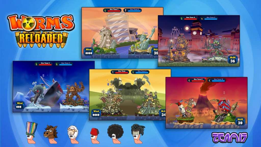 Screen Shot image 0 Worms Reloaded - Forts And Hats Pack DLC اوروبي ستيم كود رقمي