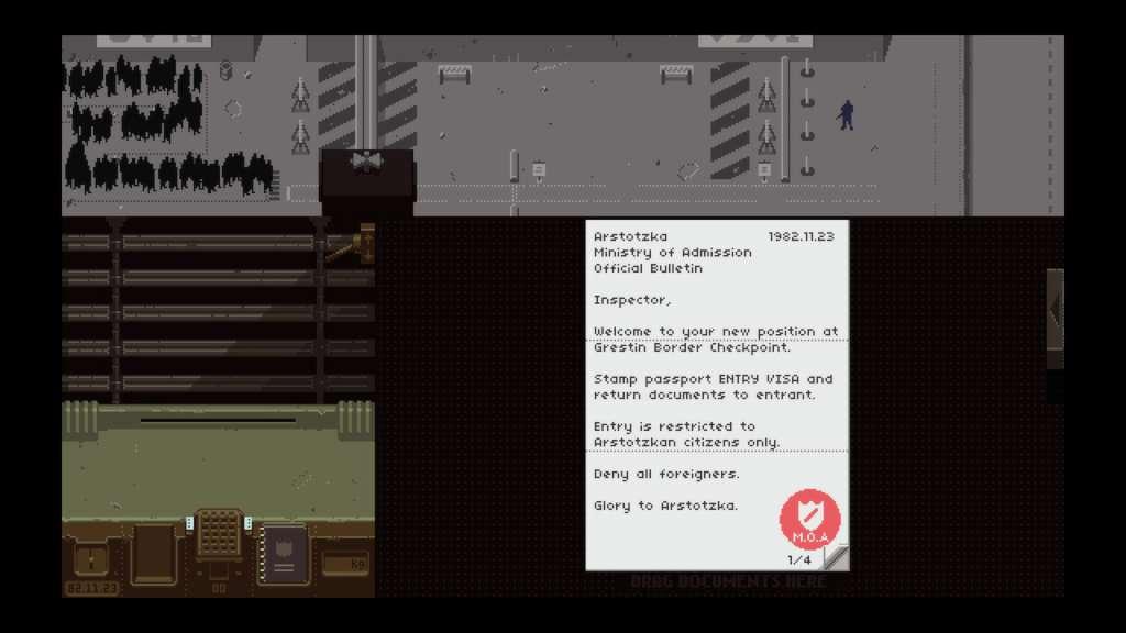 Screen Shot image 2 Papers, Please اوروبي رابط هديه ستيم
