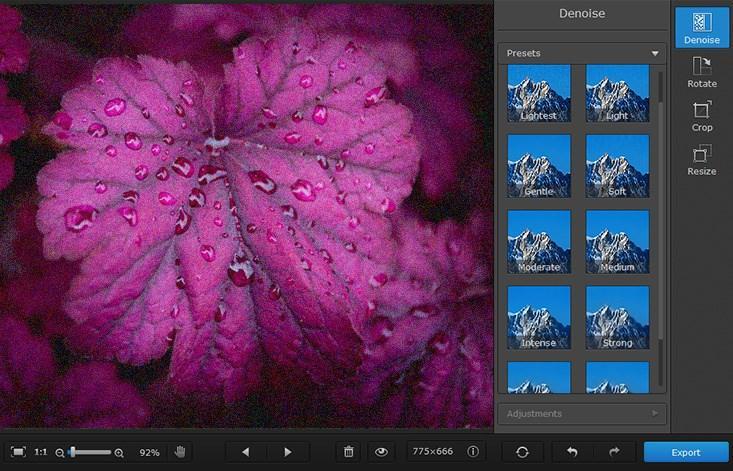 Screen Shot image 1 Movavi Photo DeNoise مفتاح (مدى الحياة / 1 بي سي)