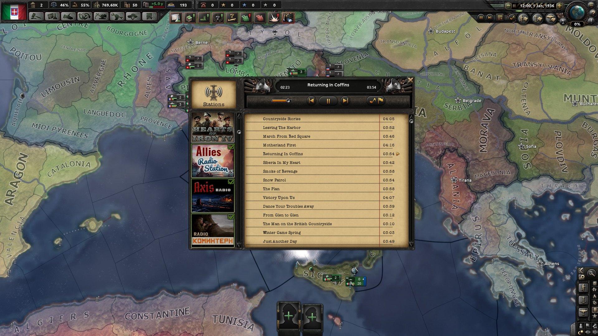 Screen Shot image 0 Hearts Of Iron IV - Radio Pack DLC بي سي ستيم كود رقمي