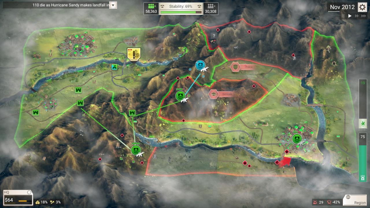 Screen Shot image 3 Rebel Inc: Escalation رابط هديه ستيم