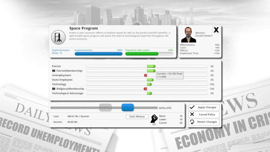 Screen Shot image 1 Democracy 3 Collector'S اصدار ستيم هدية