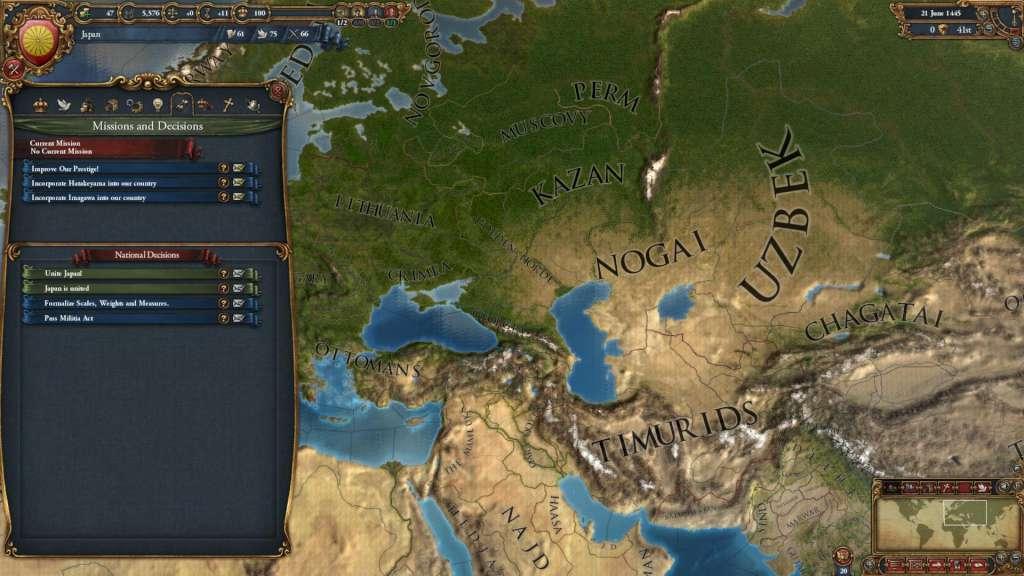 Screen Shot image 1 Europa Universalis IV - Call-To-Arms Pack DLC بي سي ستيم كود رقمي