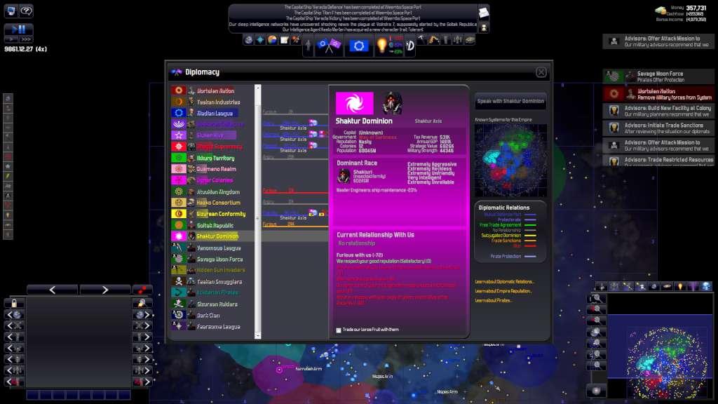 Screen Shot image 4 Distant Worlds: Universe بي سي ستيم هدية