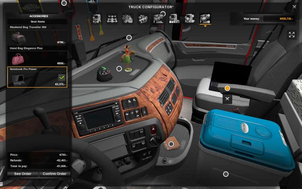 Screen Shot image 3 Euro Truck Simulator 2 - Cabin Accessories DLC CIS بي سي ستيم كود رقمي