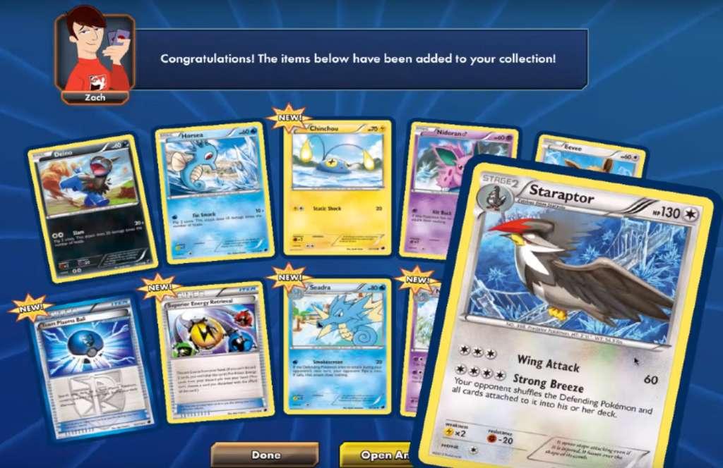 Screen Shot image 1 Pokemon Online TCG 10 Random Cards Booster Pack مفتاح