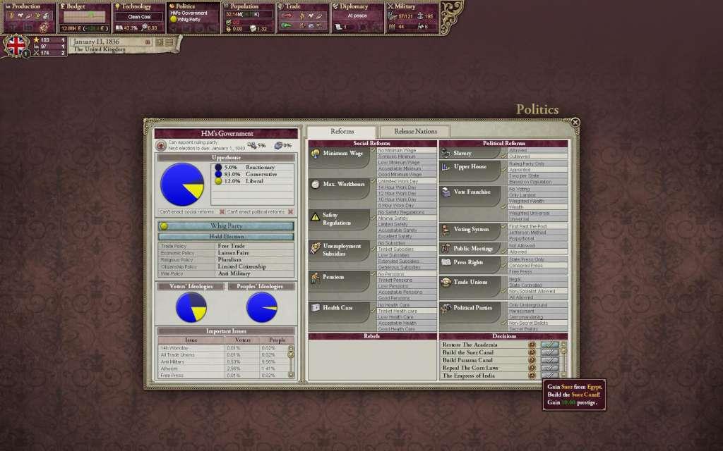 Screen Shot image 0 Victoria II اصدار النسخة الكاملة ستيم كود رقمي