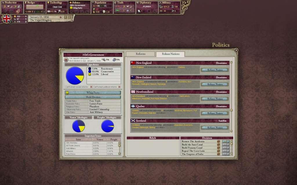 Screen Shot image 1 Victoria II اصدار النسخة الكاملة ستيم كود رقمي