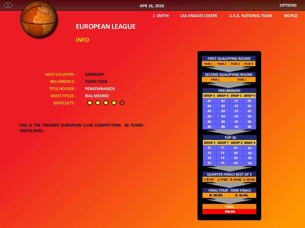 Screen Shot image 1 World Basketball Manager 2010 ستيم كود رقمي