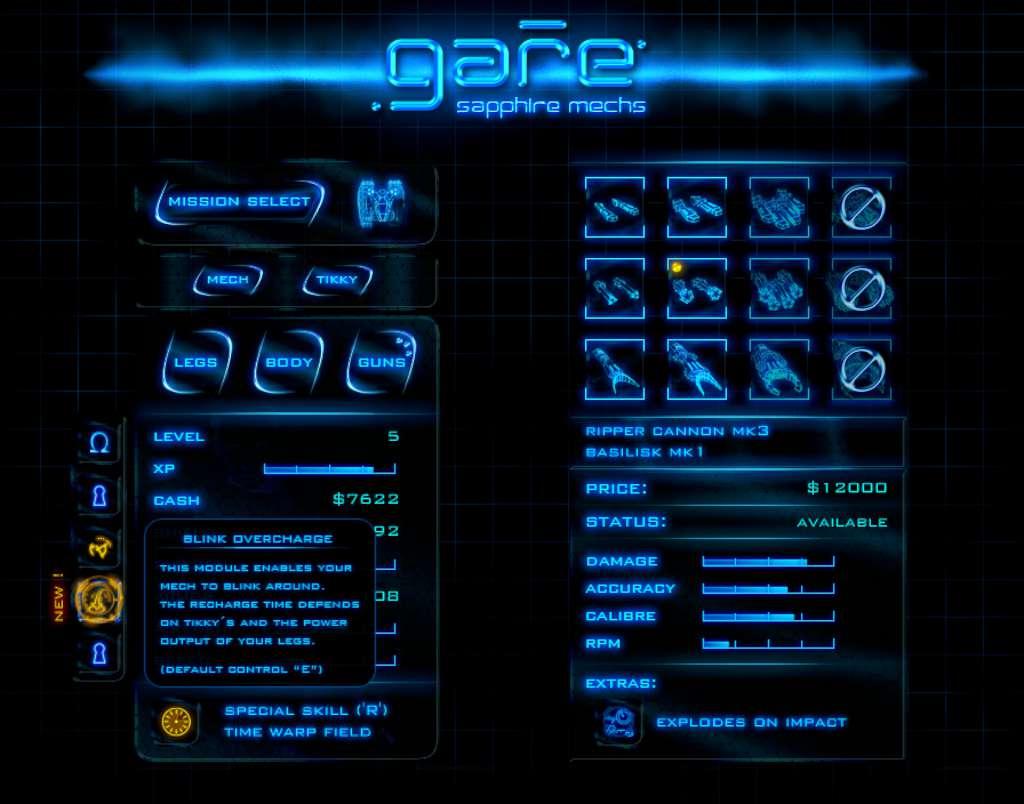 Screen Shot image 3 Gare Sapphire Mechs ستيم كود رقمي