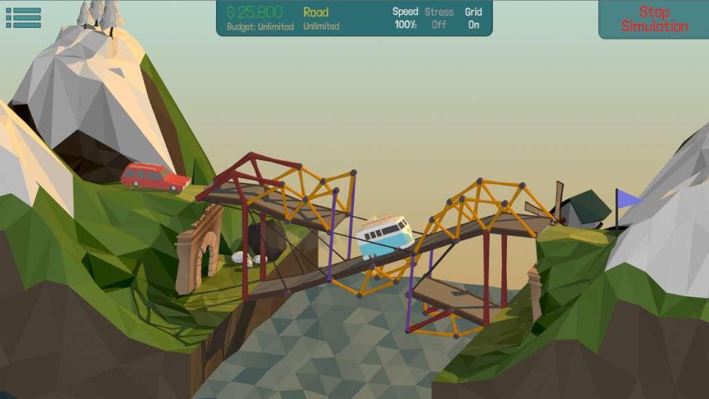 Screen Shot image 4 Poly Bridge اوروبي ستيم كود رقمي