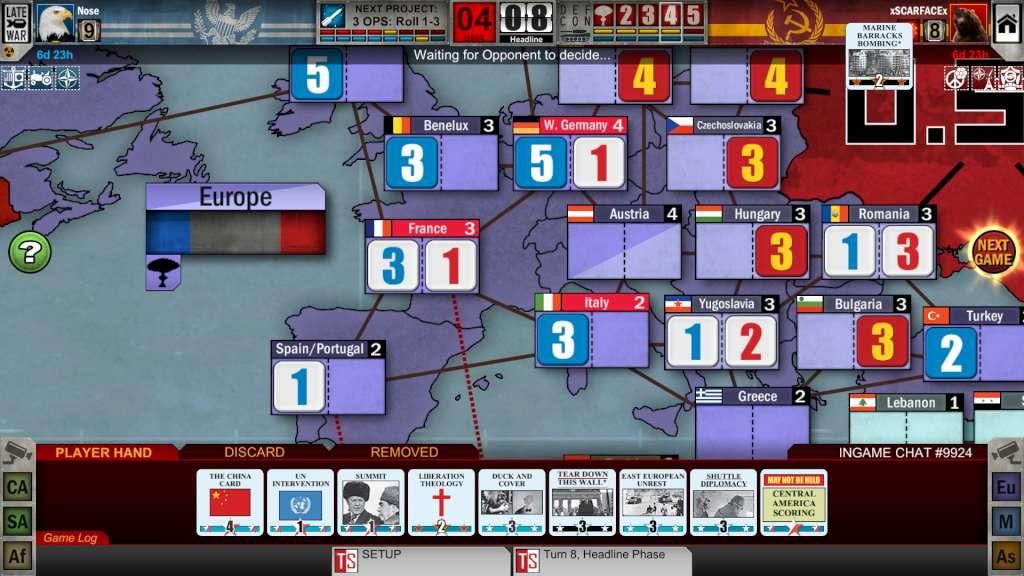 Screen Shot image 2 Twilight Struggle ستيم كود رقمي