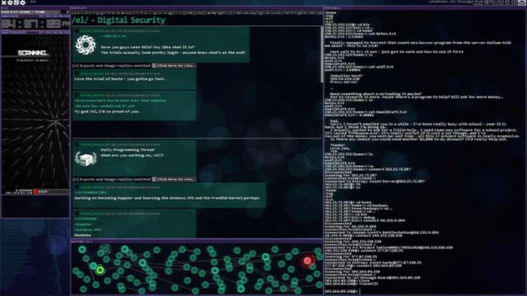 Screen Shot image 3 Hacknet اصدار الديلوكس اوروبي بي سي ستيم كود رقمي