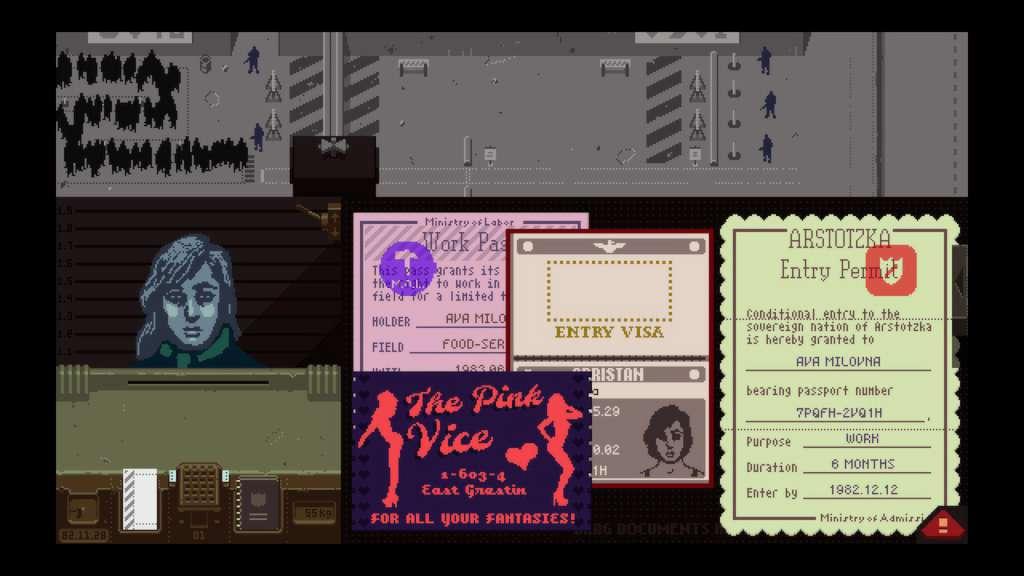 Screen Shot image 0 Papers, Please اوروبي رابط هديه ستيم
