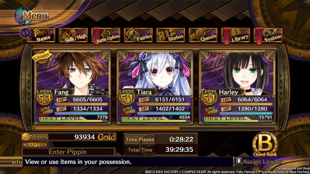 Screen Shot image 1 Fairy Fencer F - 6 DLCs Pack بي سي ستيم كود رقمي