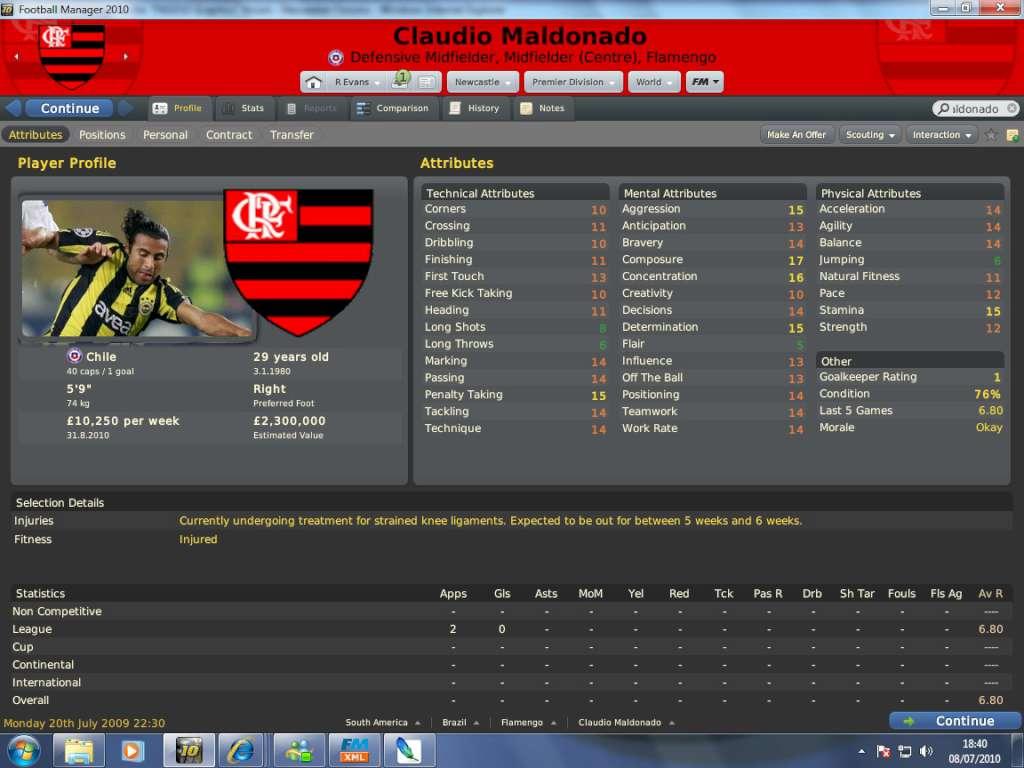 Screen Shot image 4 Football Manager 2011 بي سي ستيم كود رقمي