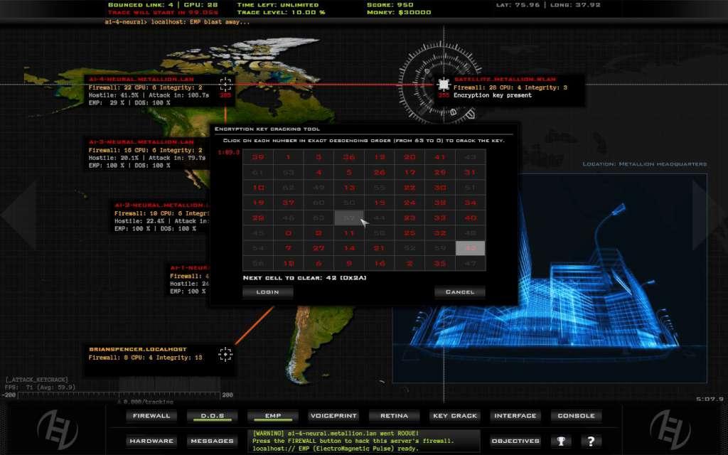 Screen Shot image 1 Hacker Evolution Duality Hardcore حزمة 1 ستيم كود رقمي