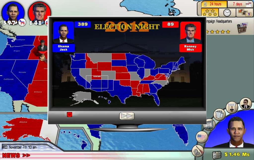 Screen Shot image 2 The Race For The White House ستيم كود رقمي