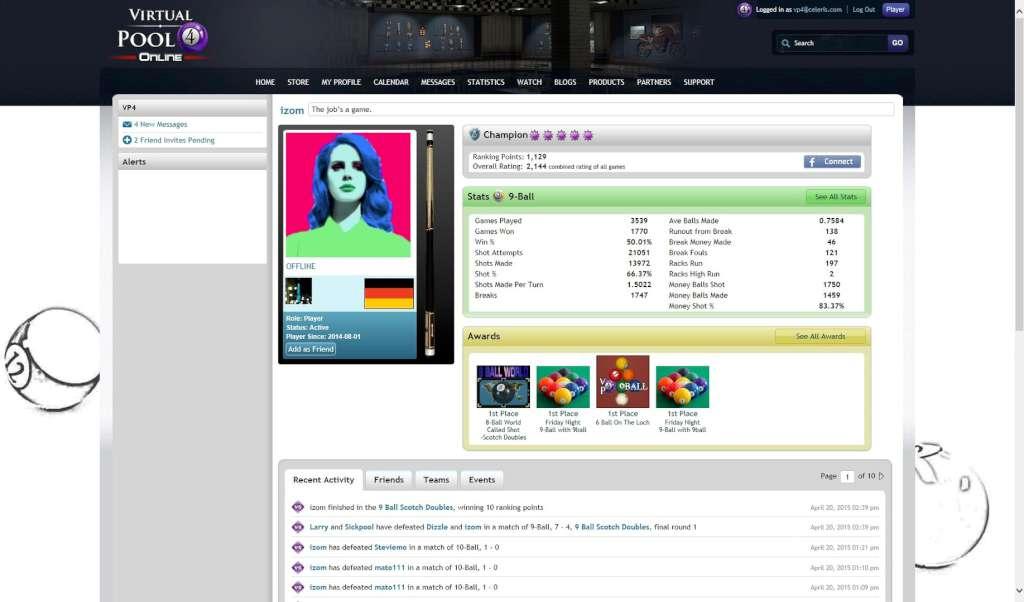 Screen Shot image 5 Virtual Pool 4 اوروبي رابط هديه ستيم