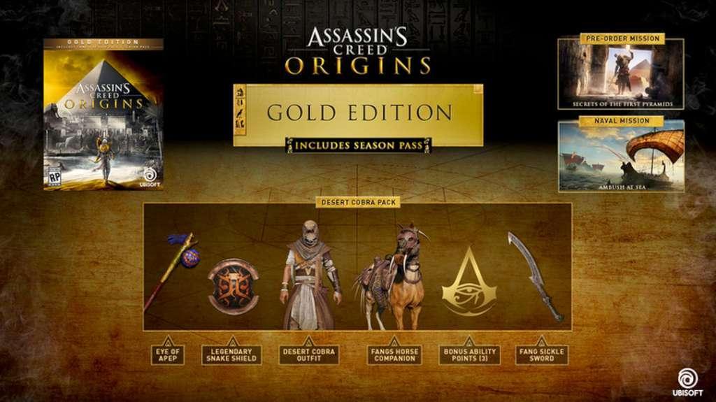 Screen Shot image 0 Assassin'S Creed: Origins اصدار النسخة الذهبية EMEA يوبيسوفت كونكت كود رقمي