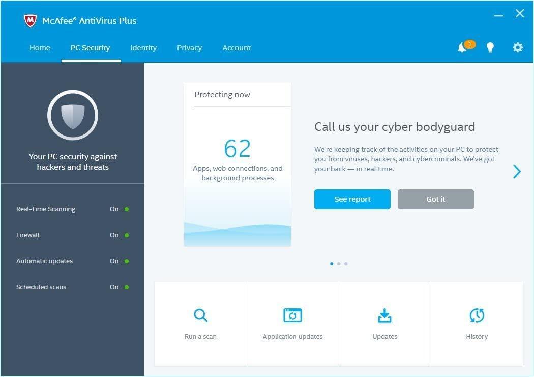 Screen Shot image 2 McAfee AntiVirus بلس مفتاح (1 سنه / 10 اجهزة)