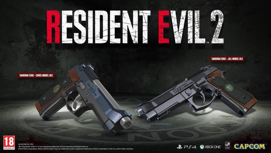 Screen Shot image 9 RESIDENT EVIL 2 / BIOHAZARD RE:2 - ديلوكس Weapon Samurai Edge - Chris & Jill Model حزمة DLC امريكي بلايستيشن 4 كود رقمي