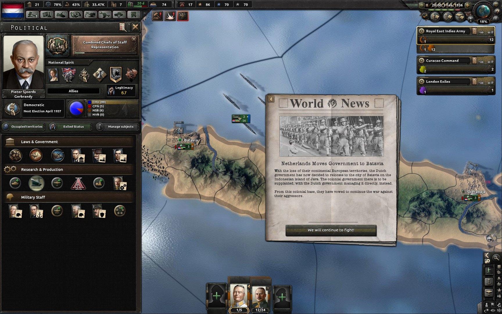 Screen Shot image 7 Hearts Of Iron IV - Man The Guns DLC اوروبي ستيم كود رقمي
