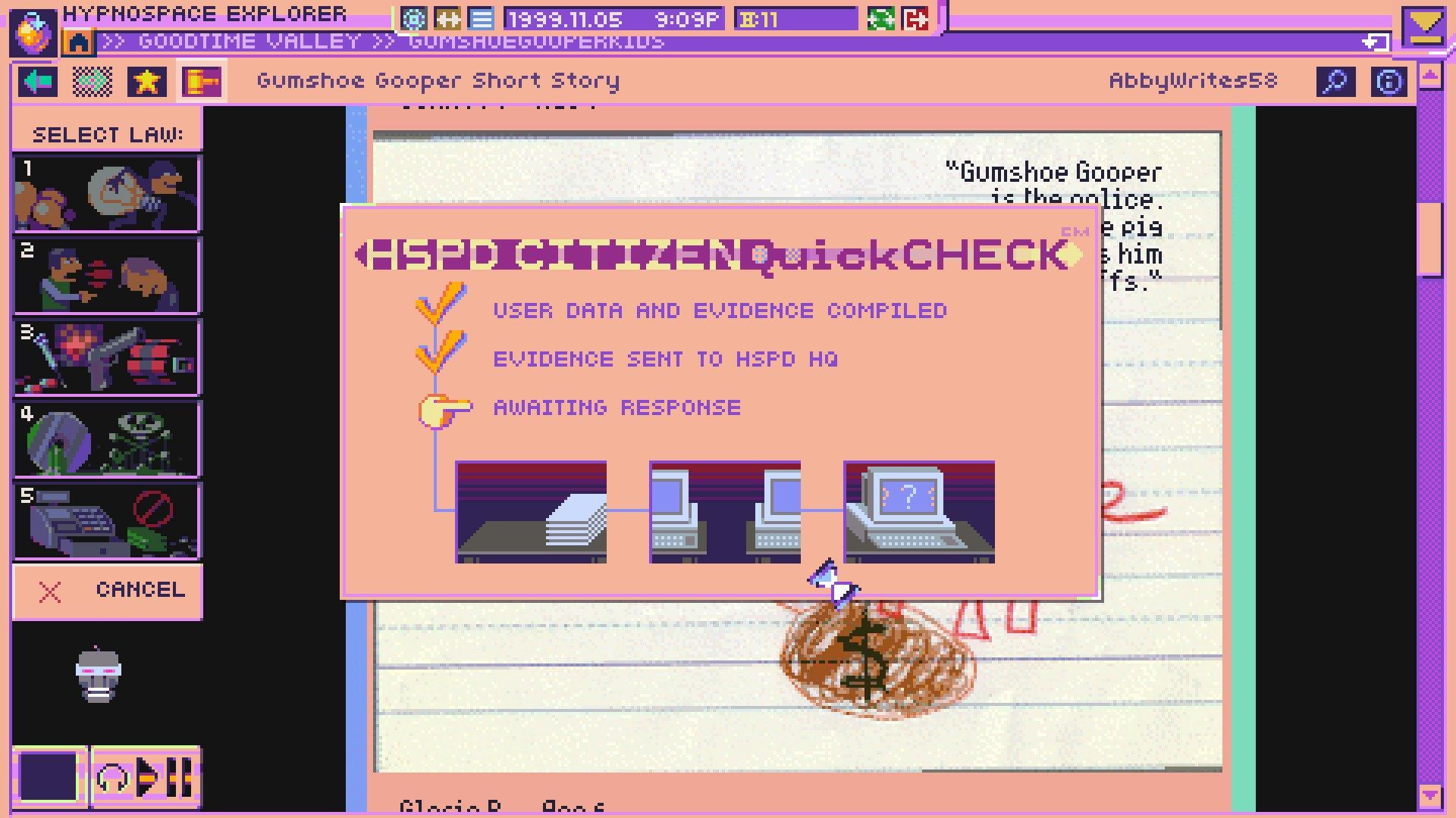 Screen Shot image 6 Hypnospace Outlaw اوروبي ستيم كود رقمي