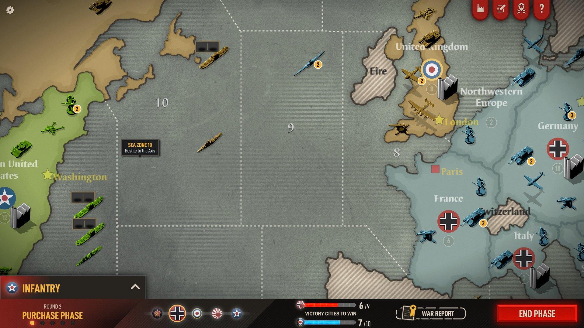 Screen Shot image 3 Axis & Allies 1942 Online اوروبي رابط هديه ستيم