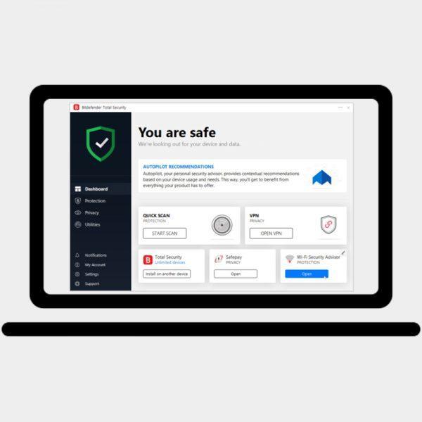Screen Shot image 0 Bitdefender Family Pack 2022 مفتاح (1 سنه / 15 اجهزة)