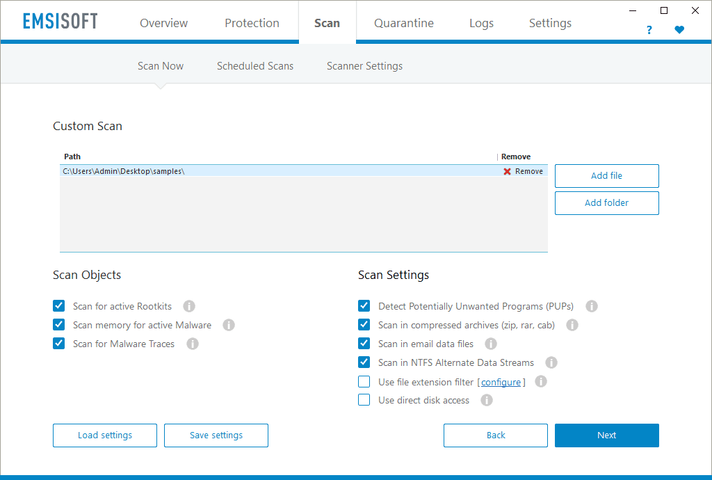 Screen Shot image 0 Emsisoft Anti-Malware 2021 (1 سنه / 1 جهاز)