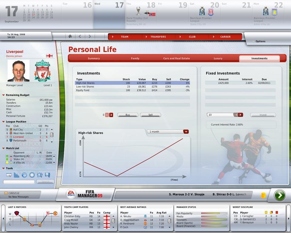 Screen Shot image 0 FIFA Manager 09 EA App كود رقمي